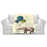 ブランケットウルトラソフトFuzzy 4サイズ！DIANOCHEデザインからby Madame MementoホームDecor Unique Designer芸術的スタイリッシュな寝室アイデアCouc