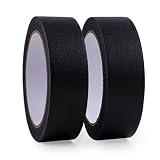 BRANSHERY マスキングテープ パーマセルテープ 2個セット 黒 ブラック 幅 30mm x 27.4m