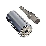 万能 ソケットアダプター2点セット【7～19mm 】対応 自転車修理から 日曜 大工 自動 調 整 ユニバーサル ソケット 【DIY・工具】