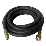 Lasco 16-9065 Rubber Propane 12-Feet High Pressure Cooker/Smoker Hose with 1/4-Inch Male Iron Pipe b