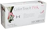 Microflex ColorTouch Pink Latex Glove, Powder Free, 9.6 Length, 5.9 mils Thick by Microflex