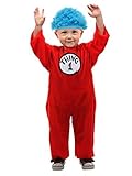 Dr Seuss Infant Boys & Girls Thing 1 or Thing 2 Halloween Costume Jumpsuit & Hat 12-18m [並行輸入品]