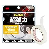 スリーエム(3M) スコッチ 両面テープ 超強力 プラスチック 塩ビ 用 セミロング 幅19mm 長さ4ｍ SPL-19R