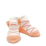 ampersand バレーシューズ風BABYソックス サーモンピンク（SP） 10-12cm