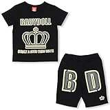 ベビードール ネオンプリントセットアップ 子供服 100cm ブラック