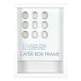 B4 BOX額縁/レイヤーボックスフレーム B4サイズ（257×364mm） ホワイト 1000005783