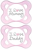 Mam Style 0+ Soother Pink Love Mummy by MAM UK