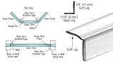 CRL半透明ビニールエッジ" L " Seal with pre-appliedテープの3 / 8 "最大ギャップ – 98 in long