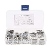 IPOTCH 約500個　M2-M10　フラットワッシャー　ガスケット　メタル　家庭用、自動車用、店舗用　実用的