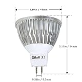 Weanas® 4x COB GU5.3 Undimmable LED PA Spotlight Bulb Lamp 3 Watt AC DC 12V/10-20V Warm White 20W Ha