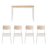 エア・リゾーム ダイニングテーブルセット 4人掛け おしゃれ 北欧 110cm幅 ダイニング5点セット FORK(フォーク) ナチュラル