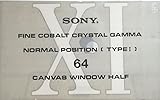 SONY カセットテープ 64分 XI CANVAS WINDOW HFLF XW1 64