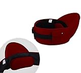 Happylifehere 抱っこひも ウエストキャリー ヒップシート 疲れにくい 腹クッション ウエストポーチ 新生児 赤ちゃん ベビー 出産祝い 綿 肌に優しい レッド