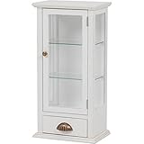 ガラスキャビネット（アンティークホワイト）　RCC-1793AW  【送料無料】