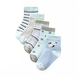 ルテンズ（Lutents）ベビー 赤ちゃん ソックス 新生児用 5足入 子供用 出産祝い 男女兼用 靴下 通気性抜群 柔らかい ムール用 外用 通園 通学　春夏秋冬 歩行練習用 トレンカ 練習 トレー