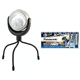 ムサシ RITEX 「自由に曲がる三脚で様々な場所に取付可能! 」 LEDどこでもセンサーライト ASL-090 + パナソニック EVOLTA NEO 単3形アルカリ乾電池 8本パック 日本製 LR