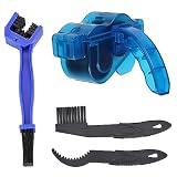 MYLCHBDJ チェーンブラシ 自転車 オートバイ 洗浄器+ブラシ+3面チェーンブラシ 4点セット 自転車洗浄 電動自転車 チェーンとギアブラシクリーナーメンテナンスクリーニングツール サイクルブレーキ 掃除用具