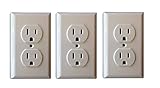 Shock Blocker Standard Baby & Child Safe Plate Electrical Outlet Covers by Buy Shock Blocker