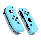 eXtremeRateジョイコン switchとswitch 有機elに対応用ハンドヘルドコントローラーハウジングケース、スイッチ ジョイコンに対応用交換シェルフルセットボタン付き、ジョイコンに対応用DIY交換ケース（ジョイコン switch本体ではありません）【ヘブンブルー】