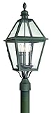 Troy Lighting Townsend 3-Light Outdoor Post Lantern - Natural Bronze Finish with Clear Glass [並行輸入品]
