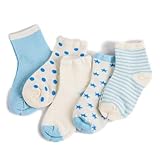 【　5足セットで　嬉しい 消耗品　】 MCBM 子供 靴下 ソックス キッズ ジュニア 幼児 赤ちゃん 男の子 女の子 用 出産祝い プレゼント 幼稚園 保育園 (水色 8-10㎝(0歳-1歳))