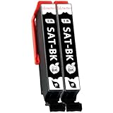 【Momono】SAT-BK サツマイモ 互換インク 2BK ブラック（合計2本）SAT 互換 インクカートリッジ 大容量 個別包装 最新ICチープ搭載 残量表示 増量 対応機種：EP-712A EP-713A EP-714A EP-715A EP-716A EP-812A EP-813A EP-814A EP-815A EP-816A