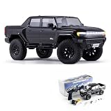 FMS 1/18 ラジコンカー RCクローラー RTR FCX18 ハマー HUMMER EV ライセンス付きRCカー 4WD RCロックトラック 2.4GHz 4CH 900mAh ホビーグレード リモコンカー ミニオフロードビークル バッテリー付き ブラック