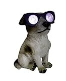 Jack Russell Terrier Solar Eyes LED Accent Light Statue [並行輸入品]
