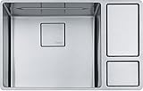 Franke W cux11018-wシェフセンター28 1 / 8 " x 19 " x 9 "ゲージアンダーマウントsingle-bowlキッチンシンクキット、9 x 18 x 16 ,ステンレス
