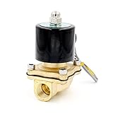 Baomain 1 / 2インチ真鍮電動ソレノイドバルブ水エア燃料N / CバルブDC 12 V