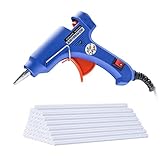 グルーガン 小型 プログルーガン 手芸用 グルースティック30本付 強力粘着 (ブルー)