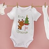 Guangqiクリスマス新生児赤ちゃん女の子男の子半袖ボディスーツ綿ジャンプスーツ 3XL ホワイト 211