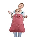 DWSIOOW　多機能　ベビーキャリアカバー　ウィンター　ベビーウォーマー　裏ボア　フート付き　足付き　防寒ケープ　はつ水　ベビーカー抱っこ紐　おんぶ使用可能　春秋冬お出かけ用　出産祝いにも (ワイン