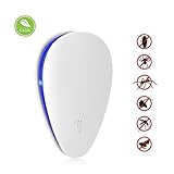 LORIA・JP 超音波式 害虫駆除機 超音波 害虫 撃退器 ネズミ/ゴキブリ/蚊/クモなどの害虫駆除機 (1個セット)