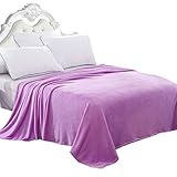 Zhhlaixing 毛布 Luxury Comfortable and Warm Fleece Blanket Super Soft Fuzzy Plush Lightweight Throw Do