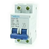 uxcell サーキットブレーカ　安全遮断器　オーバーロードプロテクション　DZ47-63 C25モデル　AC400V25A