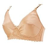 7007　大きいサイズG・H・Iカップ　ローズマダム　マタニティ 授乳ブラ 美胸 ブラジャー 【ウィンドゥオープンタイプ】 大きめバスト マタニティブラジャー ワイヤー入り 産前 産後 (ベージュ, 