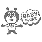 imoninn BABY in car ステッカー　【シンプル版】　No.66　グッドさん　（シルバーメタリック）
