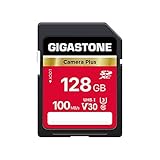 【5年保証】GIGASTONE 128GB SDカード Camera Plus SDXC UHS-I V30 U3 C10 100MB/s メモリーカード 高速 フルHD ビデオ デジタルカメラ ミニケース1個付き