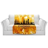 ブランケットウルトラソフトFuzzy 4サイズ！DIANOCHEデザインからby Angelina Vick City lll Chicago IllinoisホームDecor Unique Desi