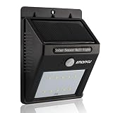Imarku® ソーラー充電式ライト ソーラーledライト 人感センサーライト　ツインエコソーラーモーションライト 10つ電球内蔵 屋外照明/軒先/壁掛け/庭先/玄関周りなどのライト 夜間自動点灯 防