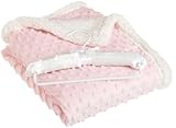 Northpoint Beau Bebe Giggle Sherpa Baby Blanket, 30 by 40-Inch, Rose Pink [並行輸入品]