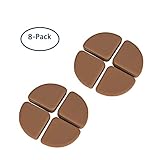 Bondpaw コーナークッション　コーナーガード 8ゼット ブラウン ベビー　子供　けが防止　机 テーブル 戸棚 家具の角を保護して