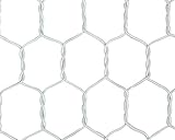 金網　ﾋﾞﾆｰﾙ亀甲金網#20×16×450mm 30m巻 ﾎﾜｲﾄ