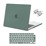 MOSISO 対応機種 MacBook Pro 14インチ ケース M5 M4 M3 M2 M1 A3434 A3112 A3185 A3401 A2918 A2992 A2779 A2442 2025-2021リリース、プラスチック ハードシェルカバー & (日本語 JIS配列)キーボードカバー & 保護フィルム&2つのタイプCアダプター付き(レトロ グリーン)
