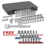 KD Tools 80700A 49pc. 0.5 in. Drive 6 pt. SAE - Metric Socket Set With FREE 7pc. 0.38 in. and 0.5 in
