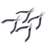 本革グリップ付き工具4本セット（平ヤットコ×2、丸ヤットコ、ニッパー）NBネイビー bellybellyオリジナル