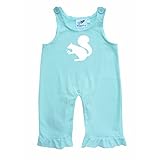 赤ちゃんと幼児用overalls-squirrel