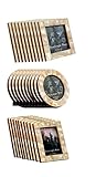 Baby Photo Frame Pure Mother of Pearl Handicrafts Home Handmade Natural Picture Frames Set of 3 Piec