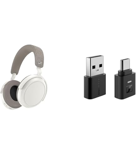 ヘッドホン MOMENTUM 4 Wireless + BTD700 SENNHEISER MOMENTUM 4 Wireless WHITE [M4AEBT WHITE] + BTD 700